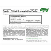 SiberianGreen.com Evalar Shilajit Gold Mumijo Resin – 60 Capsules | Pure Altai Mumiyo Herbal White Smoke