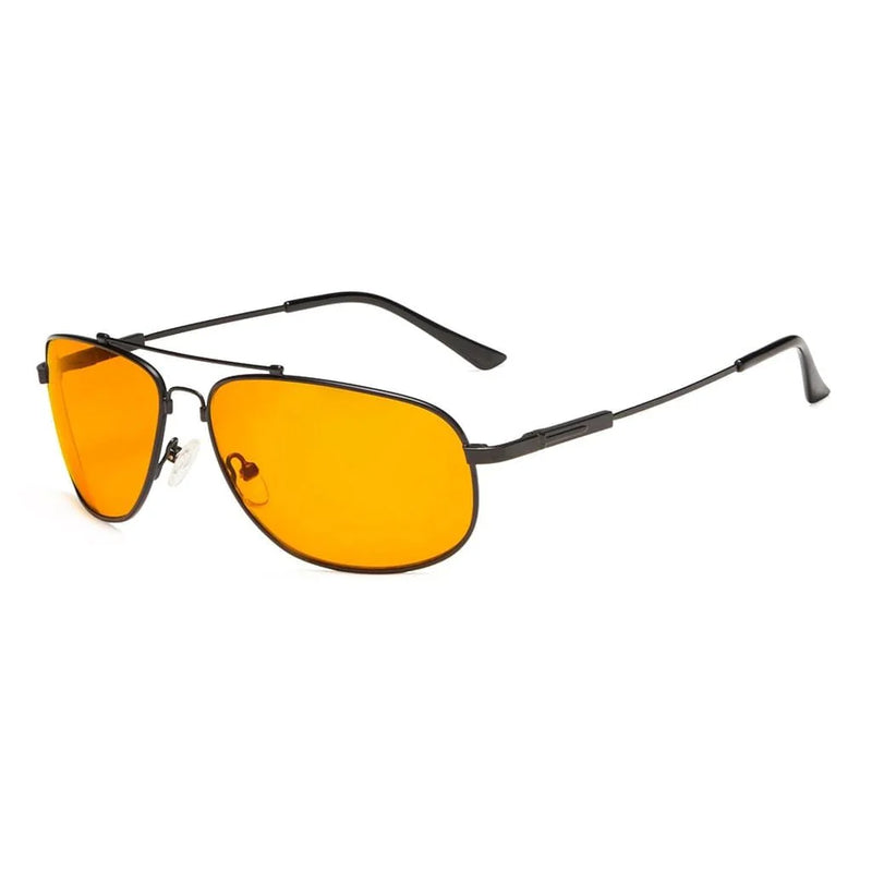 eyekeeper.com Memory Titanium Frame Blue Light Blocking Eyeglasses DS1803 Eyeglasses White Smoke Black / without magnification