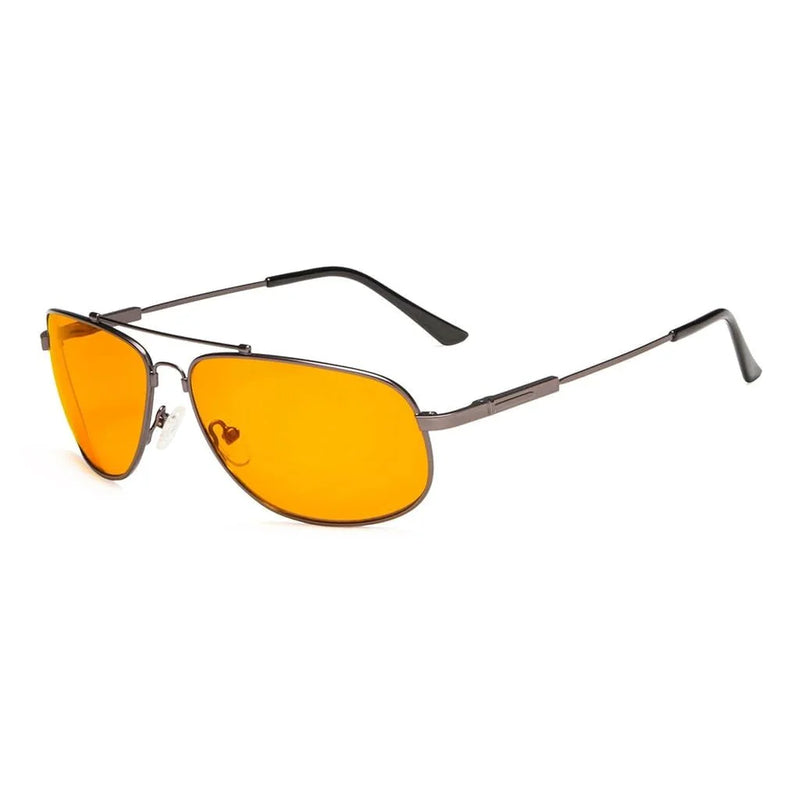 eyekeeper.com Memory Titanium Frame Blue Light Blocking Eyeglasses DS1803 Eyeglasses White Smoke Gunmetal / without magnification