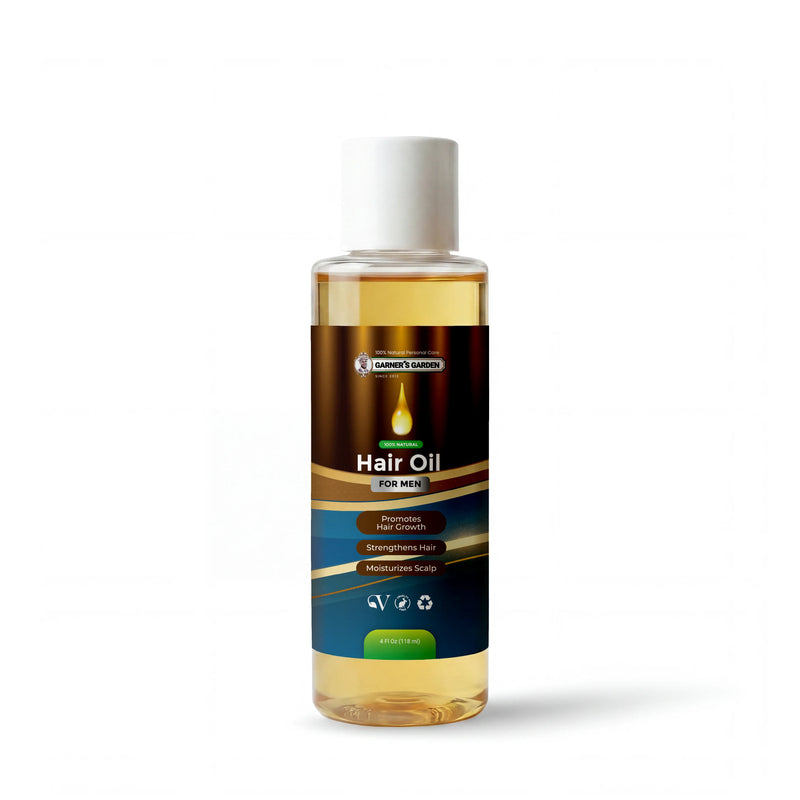 Garner's Garden Natural Hair Oil Hair Oil White Smoke Men's Hair Oil / 4 oz (Recommended)