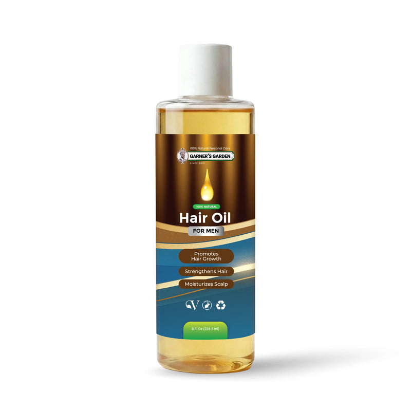 Garner's Garden Natural Hair Oil Hair Oil White Smoke Men's Hair Oil / 8 oz (Large)