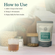 Euphoric Herbals Menopause Melody Tea Herbal Tea Seashell 60 Cup Servings,30 Cup Servings
