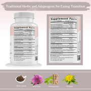 Bellawell Health Menopause Support: - A Thoughtful Blend of Ingredients by Bellawell Capsules Dark Gray