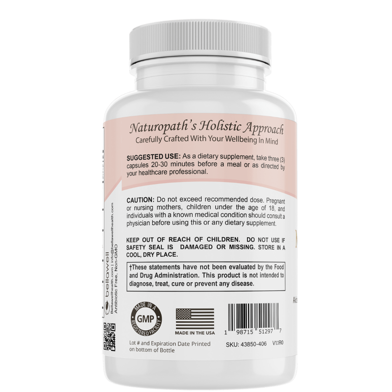 Bellawell Health Menopause Support: - A Thoughtful Blend of Ingredients by Bellawell Capsules Light Gray