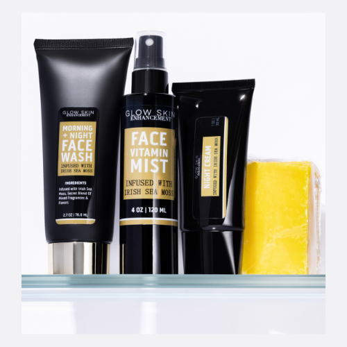 Glow Skin Enhancement MEN'S SEA MOSS SKIN CARE KIT Lavender