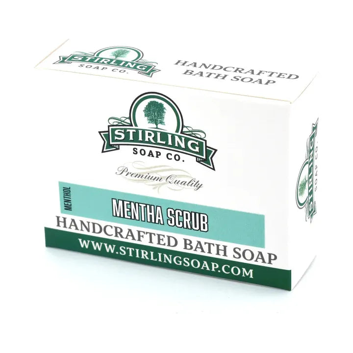 Stirling Soap Co Stirling Soap Co. Mentha Scrub Bath Soap 5.5 Oz Bath Soap Dark Slate Gray