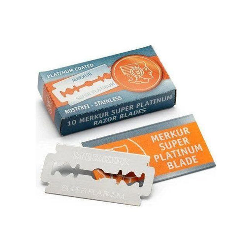 Merkur Merkur Super Platinum Double Edge Safety Razor Blades 10 Razor Blades Razor Blades Light Gray
