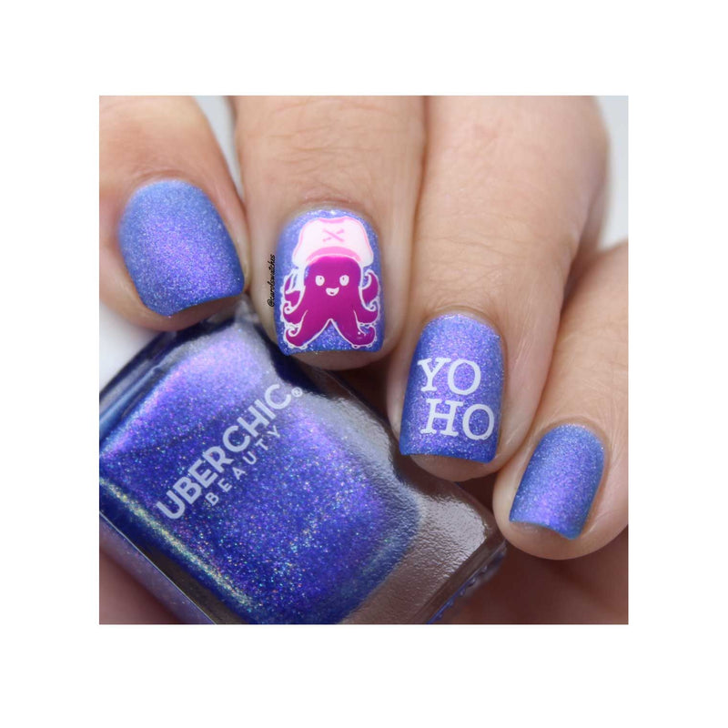 UberChic Beauty Mermaid's Tale - Holographic Polish Regular Polish Dark Gray