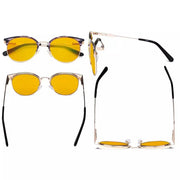 eyekeeper.com Metal Frame Blue Light Blocking Eyeglasses LX19001-BB90 Eyeglasses White Smoke Gold Black / without magnification,Gold Tortoise / without magnification,Silver / without magnification