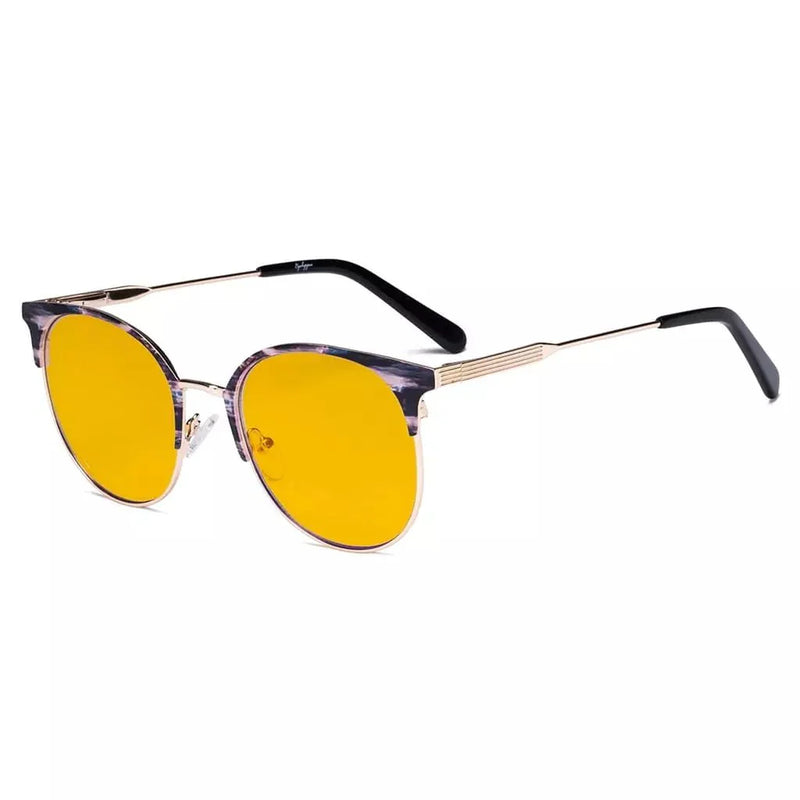 eyekeeper.com Metal Frame Blue Light Blocking Eyeglasses LX19001-BB90 Eyeglasses White Smoke Gold Black / without magnification,Gold Tortoise / without magnification,Silver / without magnification