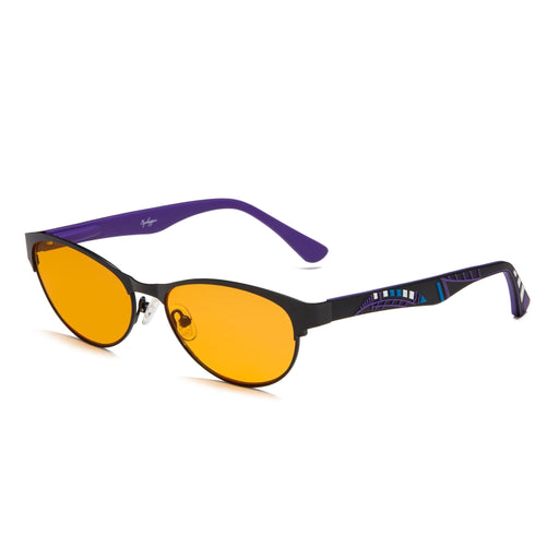 eyekeeper.com Cat-eye Blue Blocking Reading Glasses Nighttime Glasses LX17004-BB98 Eyeglasses White Smoke Black Purple / without magnification,Black Purple / +0.50,Black Purple / +0.75,Black Purple / +1.00,Black Purple / +1.25,Black Purple / +1.50,Black Purple / +1.75,Black Purple / +2.00