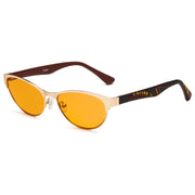 eyekeeper.com Cat-eye Blue Blocking Reading Glasses Nighttime Glasses LX17004-BB98 Eyeglasses Dark Olive Green Gold Brown / without magnification,Gold Brown / +0.50,Gold Brown / +0.75,Gold Brown / +1.00,Gold Brown / +1.25,Gold Brown / +1.50,Gold Brown / +1.75