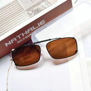 eyekeeper.com Polarized Lens Clip on Sunglasses C61 (56MMx34MM) Sunglasses White Smoke Brown,G15,Grey