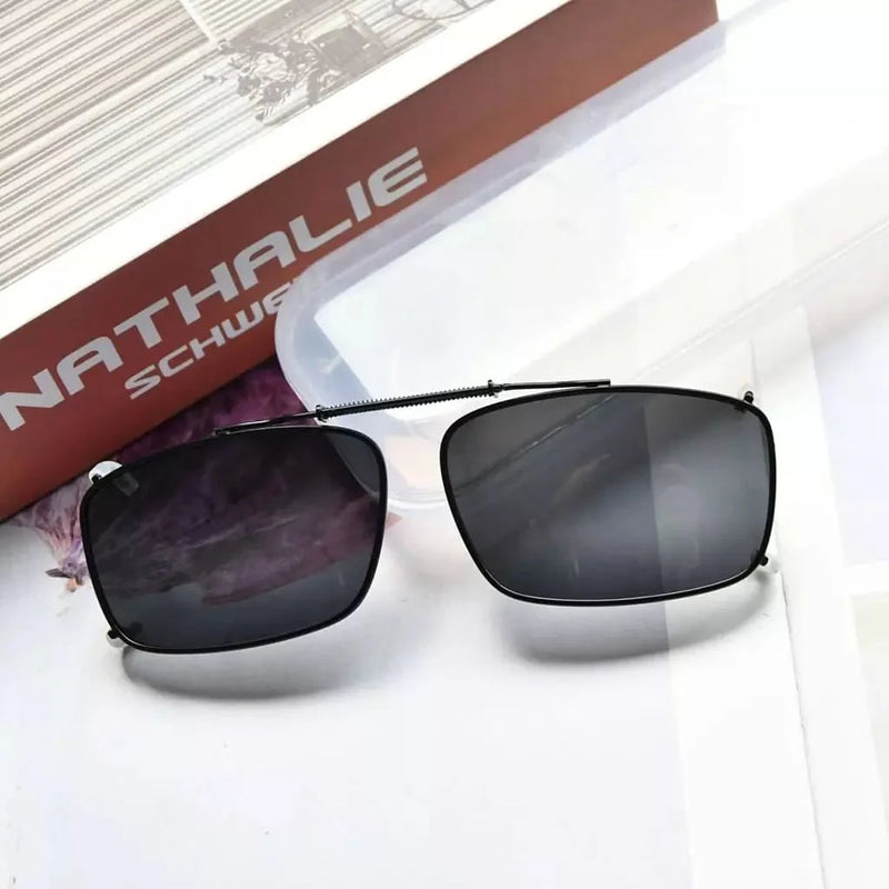 eyekeeper.com Polarized Lens Clip on Sunglasses C61 (56MMx34MM) Sunglasses White Smoke Brown,G15,Grey