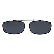 eyekeeper.com Metal Frame Polarized Lens Clip on Sunglasses C62(52MMx32MM) Sunglasses Dark Slate Gray Grey