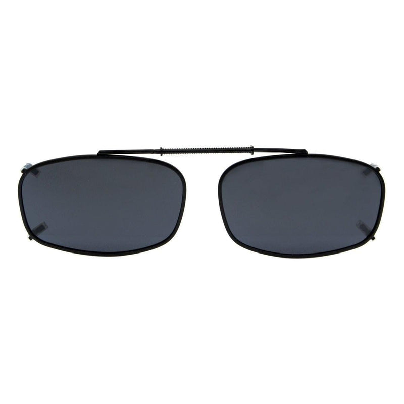 eyekeeper.com Metal Frame Polarized Lens Clip on Sunglasses C62(52MMx32MM) Sunglasses Dark Slate Gray Grey