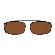 eyekeeper.com Metal Frame Polarized Lens Clip on Sunglasses C62(52MMx32MM) Sunglasses Sienna Brown