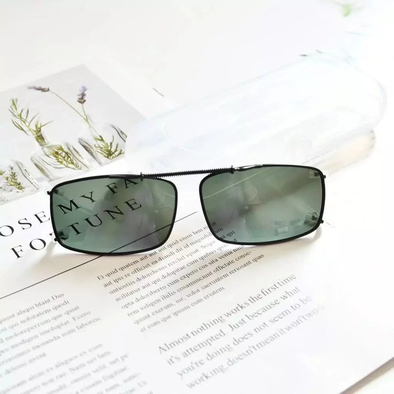 eyekeeper.com Polarized Lens Clip on Sunglasses C63 (54MMx34MM) Sunglasses White Smoke Brown,G15,Grey