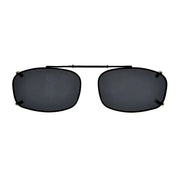 eyekeeper.com Metal Frame Polarized Lens Clip on Sunglasses C65(54MMx34MM) Sunglasses White Smoke Grey