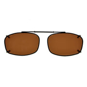 eyekeeper.com Metal Frame Polarized Lens Clip on Sunglasses C65(54MMx34MM) Sunglasses White Smoke Brown,G15,Grey