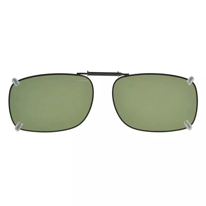 eyekeeper.com Metal Frame Polarized Lens Clip on Sunglasses C75(51MMx36MM) Sunglasses Light Slate Gray G15