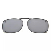 eyekeeper.com Metal Frame Polarized Lens Clip on Sunglasses C75(51MMx36MM) Sunglasses Dark Gray Grey