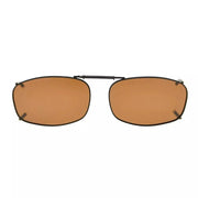 eyekeeper.com Metal Frame Polarized Lens Clip on Sunglasses C79(50MMx31MM) Sunglasses Dark Salmon Brown