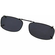 eyekeeper.com Metal Frame Polarized Lens Clip on Sunglasses C85(51MMx29MM) Sunglasses White Smoke Grey
