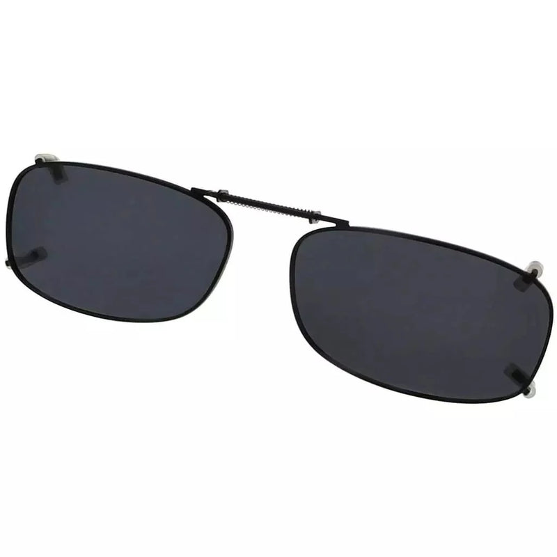 eyekeeper.com Metal Frame Polarized Lens Clip on Sunglasses C85(51MMx29MM) Sunglasses White Smoke Grey