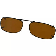 eyekeeper.com Metal Frame Polarized Lens Clip on Sunglasses C85(51MMx29MM) Sunglasses White Smoke Brown