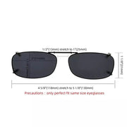 eyekeeper.com Metal Frame Polarized Lens Clip on Sunglasses C85(51MMx29MM) Sunglasses White Smoke Brown,G15,Grey