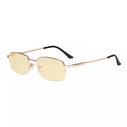 eyekeeper.com Metal Half-rim Blue Light Blocking Reading Glasses TMCG1704 Eyeglasses White Smoke Gold / without magnification,Gold / +0.50,Gold / +0.75,Gold / +1.00,Gold / +1.25,Gold / +1.50,Gold / +1.75,Gold / +2.00,Gold / +3.50
