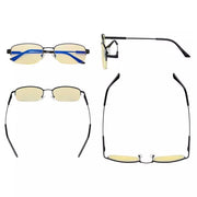 eyekeeper.com Metal Half-rim Blue Light Blocking Reading Glasses TMCG1704 Eyeglasses White Smoke Black / without magnification,Black / +0.50,Black / +0.75,Black / +1.00,Black / +1.25,Black / +1.50,Black / +1.75,Black / +2.00,Black / +2.50,Black / +3.00,Black / +3.50,Gunmetal / without magnification,Gunmetal / +0.50,Gunmetal / +0.75,Gunmetal / +1.00,G
