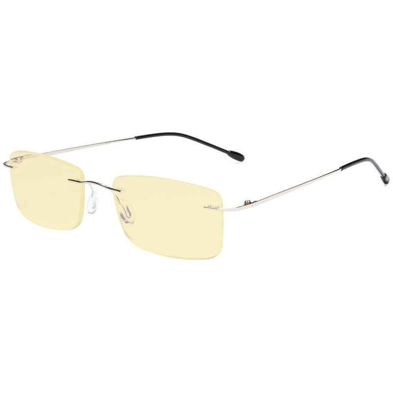 eyekeeper.com Metal Rimless Blue light Blocking Readers TMWK9 Eyeglasses Bisque Silver / without magnification,Silver / +0.50,Silver / +0.75,Silver / +1.00,Silver / +1.25,Silver / +1.50,Silver / +1.75,Silver / +2.00,Silver / +2.25,Silver / +2.50,Silver / +2.75,Silver / +3.00