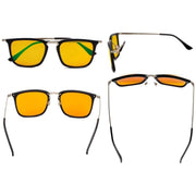 eyekeeper.com Blue Light Blocking Reading Glasses DSDT7141 Eyeglasses Goldenrod Black / without magnification,Black / +1.00,Black / +1.25,Black / +1.50,Black / +1.75,Black / +2.00,Clear / without magnification,Clear / +1.00,Clear / +1.25,Clear / +1.50,Clear / +1.75,Blue / without magnification,Blue / +1.00,Blue / +1.25,Blue / +1.50,B