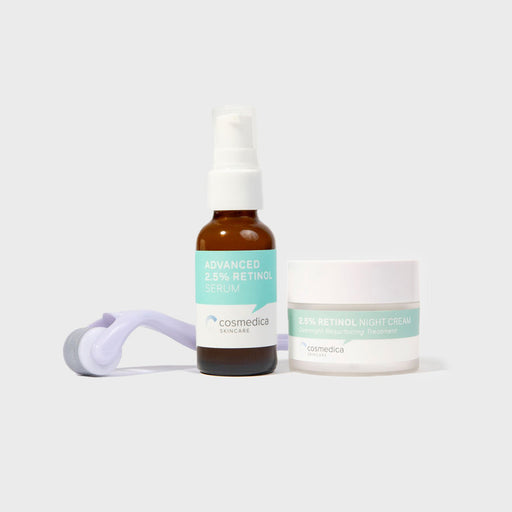 Cosmedica Skincare Microneedling Retinol Set Kit Lavender