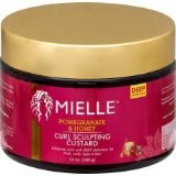 VIP Extensions Mielle Pomegranate & Honey Coil Sculpting Custard Gel for Curly Hair Styling Gel Dark Khaki