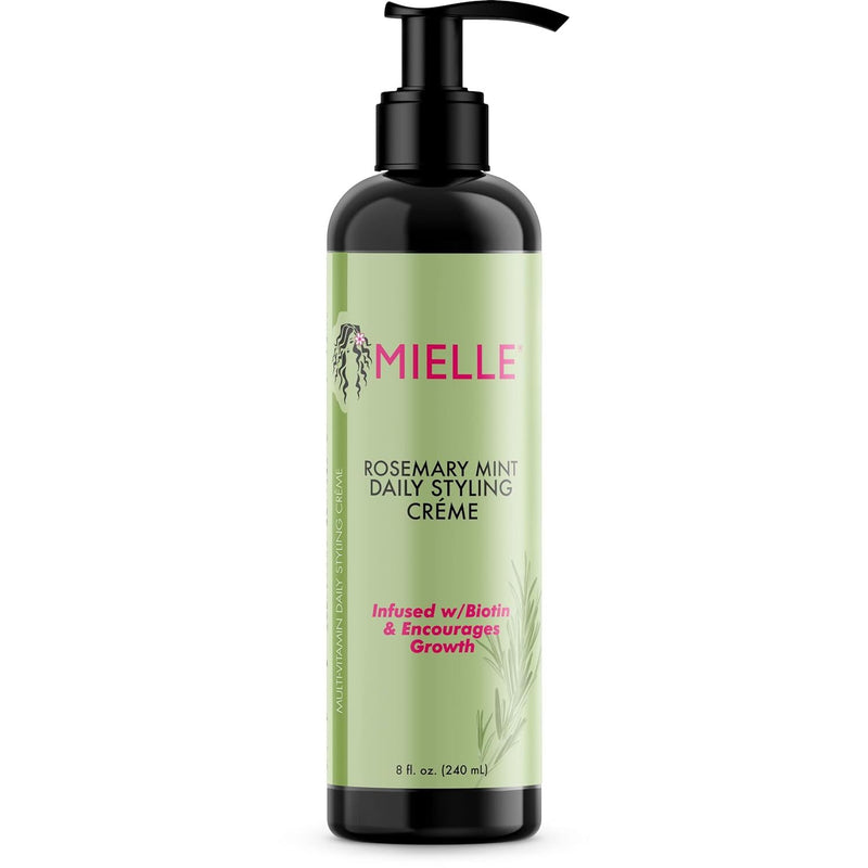 VIP Extensions Mielle Rosemary Mint Multi-Vitamin Daily Styling Creme, 8 oz Styling Cream White Smoke