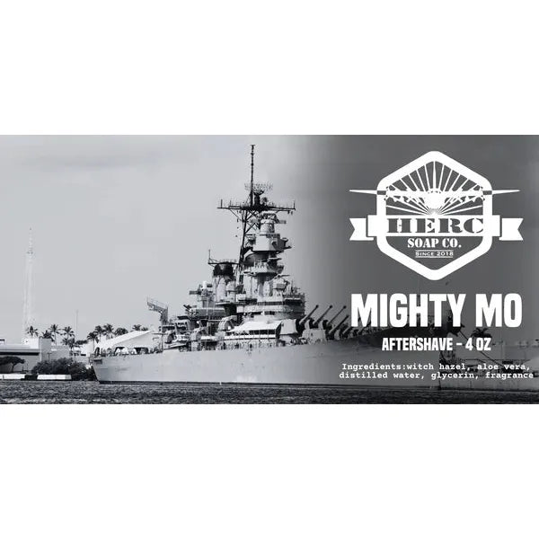 Herc Soap Co. Herc Soap Co. Mighty Mo Shaving Collection Shaving Set Gray Aftershave Splash 4 Oz