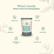 Euphoric Herbals Milky Mama Tea Herbal Tea Seashell 60 Cup Servings,30 Cup Servings