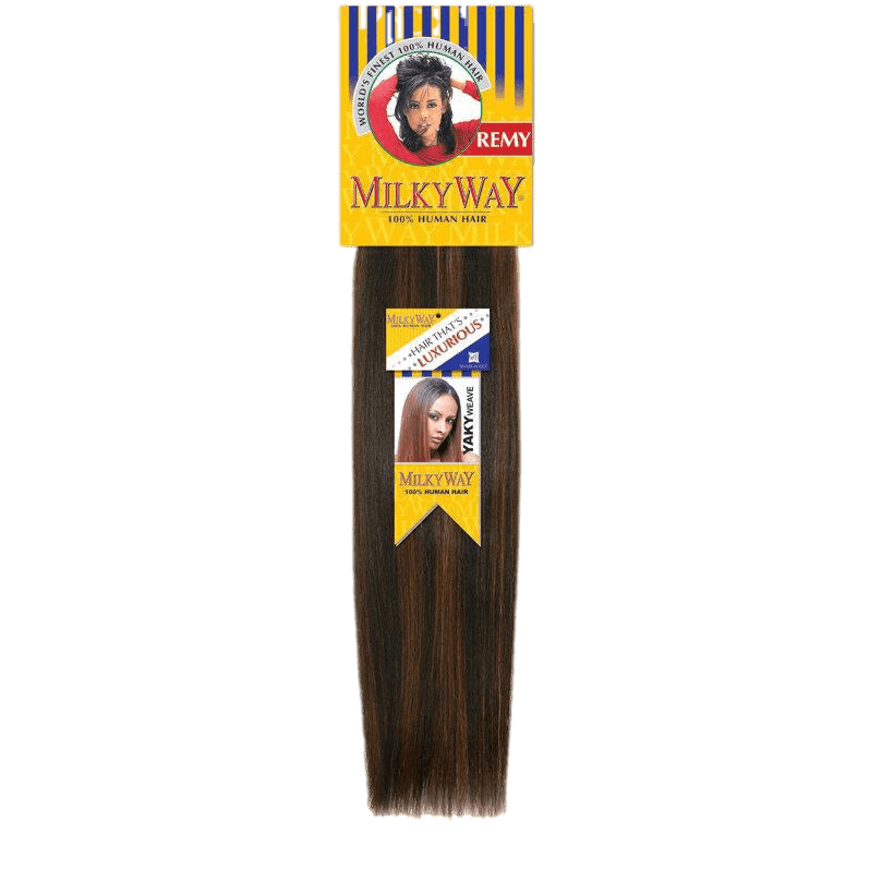 VIP Extensions Milky Way Yaky Bulk, 18" Hair Extension Dark Slate Gray 27,P27/30   Half pack,280
