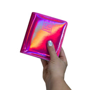UberChic Beauty Mini Hot Pink Holographic Nail Stamp Storage Binder Tool Maroon