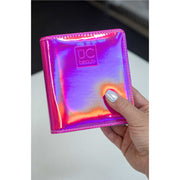 UberChic Beauty Mini Hot Pink Holographic Nail Stamp Storage Binder Tool Gray