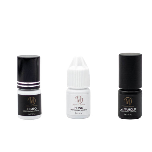 Mega Lash Academy Mini Size Lash Adhesive False Eyelash Adhesive Dark Slate Gray Tempo,Megahold,Blink