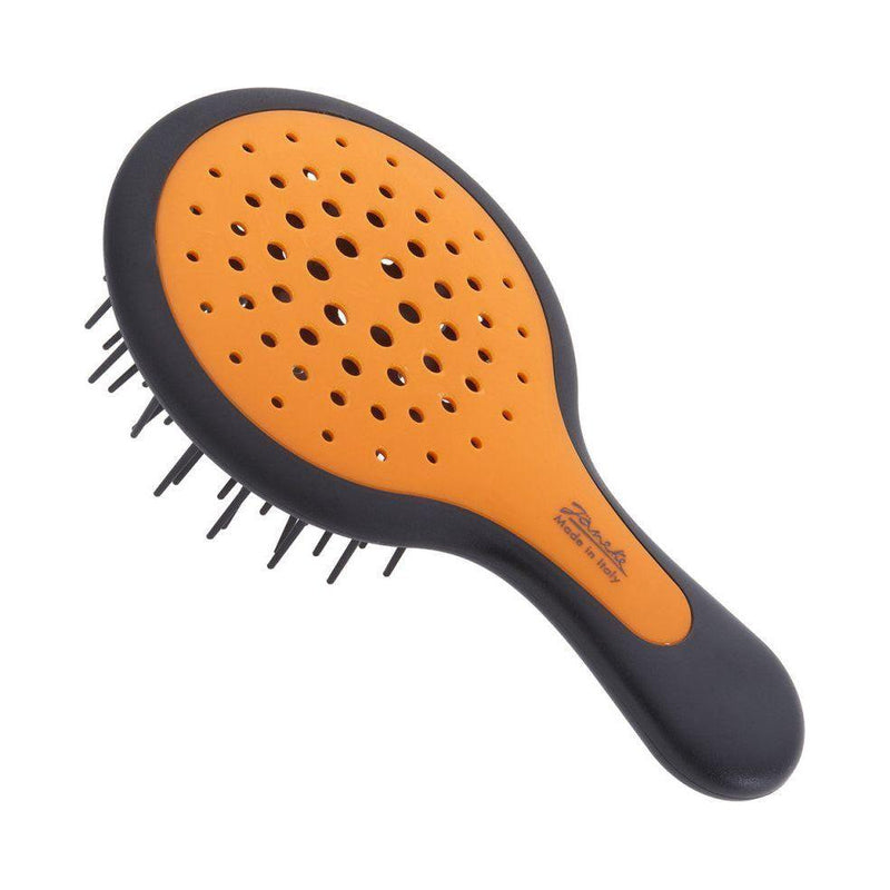 Janeke Janeke Mini SuperBrush Black and Orange - Model No. 71SP220 NER OFL Hair Brush Coral