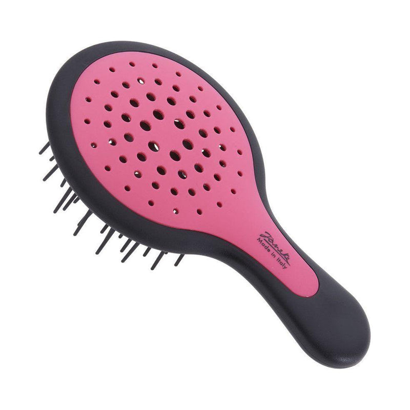 Janeke Janeke Mini SuperBrush Black and Pink - Model No. 71SP220 NER RSA Hair Brush Dark Slate Gray