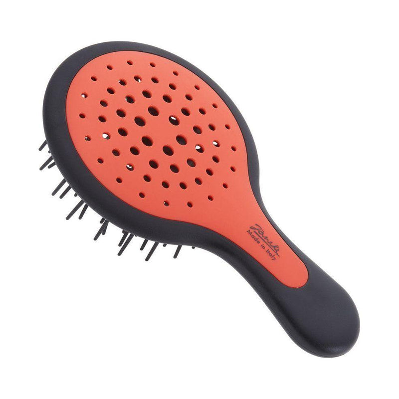 Janeke Janeke Mini SuperBrush Black and Red - Model No. 71SP220NER PFL Hair Brush Coral