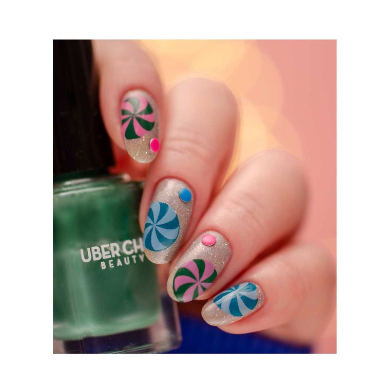 UberChic Beauty Mint To Be Stamping Plate Rosy Brown