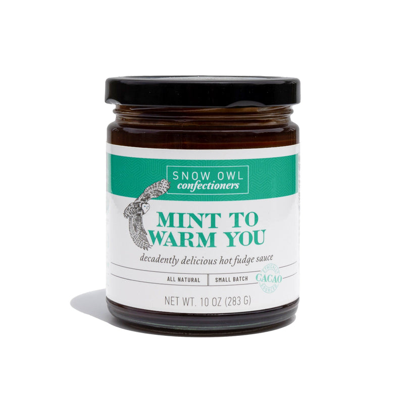Snow Owl Confectioners Mint To Warm You Fudge Sauce White Smoke
