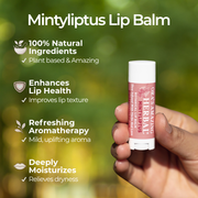 Ora's Amazing Herbal Natural Lip Balm, Herbal Infused, Mintyliptus Peppermint Eucalyptus Dark Olive Green